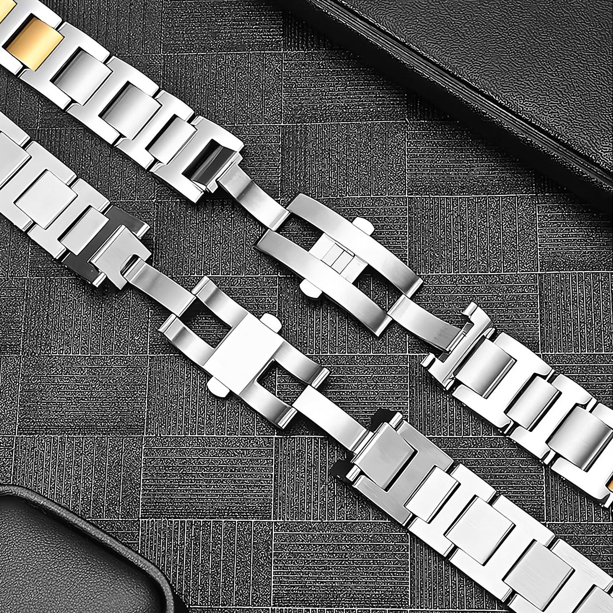 Watch Strap Replacement For Cartier Blue Balloon Band 42mm Stainless Steel 20mm