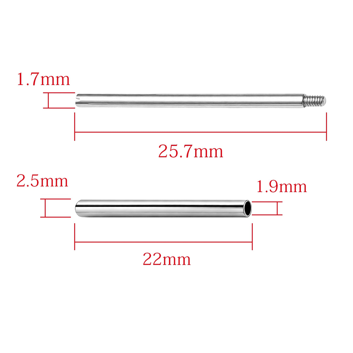 Screw And Tubes Replacement For 22mm Pam Strap Panerai 40mm Marina 4 Sets