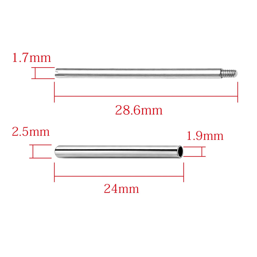 Screw And Tubes Replacement For Panerai 24mm Pam Strap 44mm Marina 4sets
