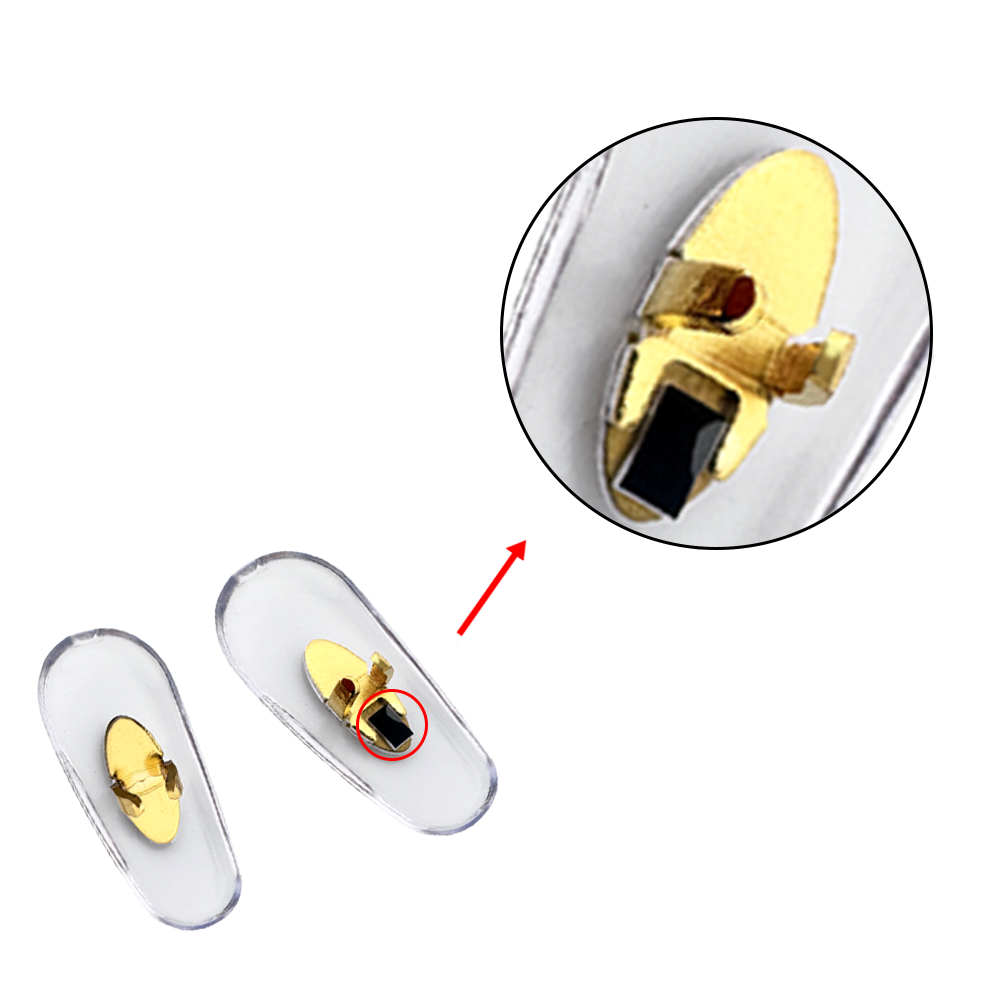 Ray-Ban Aviator Replacement Nose Pads 16mm Gold – RB3025 RB3026 RB3044 RB3136 Clip-On Repair Kit