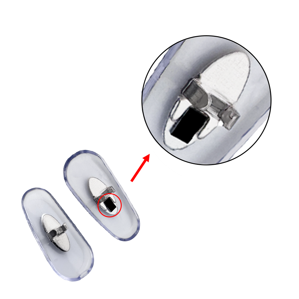 Ray-Ban Aviator Replacement Nose Pads 16mm Silver – RB3025 RB3026 RB3044 RB3136 Clip-On Repair Kit
