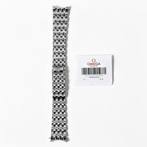 20mm Stainless Steel Watch Band Replacement for Omega De Ville 431 Co-Axial – Shallow Curved End Link Bracelet