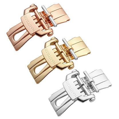 Nautilus Clasp Folding Buckle Replacement For Patek Philippe Nautilus Butterfly Buckle Stainless Steel 18mm