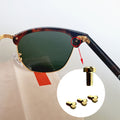 Ray Ban RB3507 RB2716 RB3016 Clubmaster Replacement Back Side Lenses Screws 4 with Screwdriver 1 (Golden, Back Side Hold Screws)