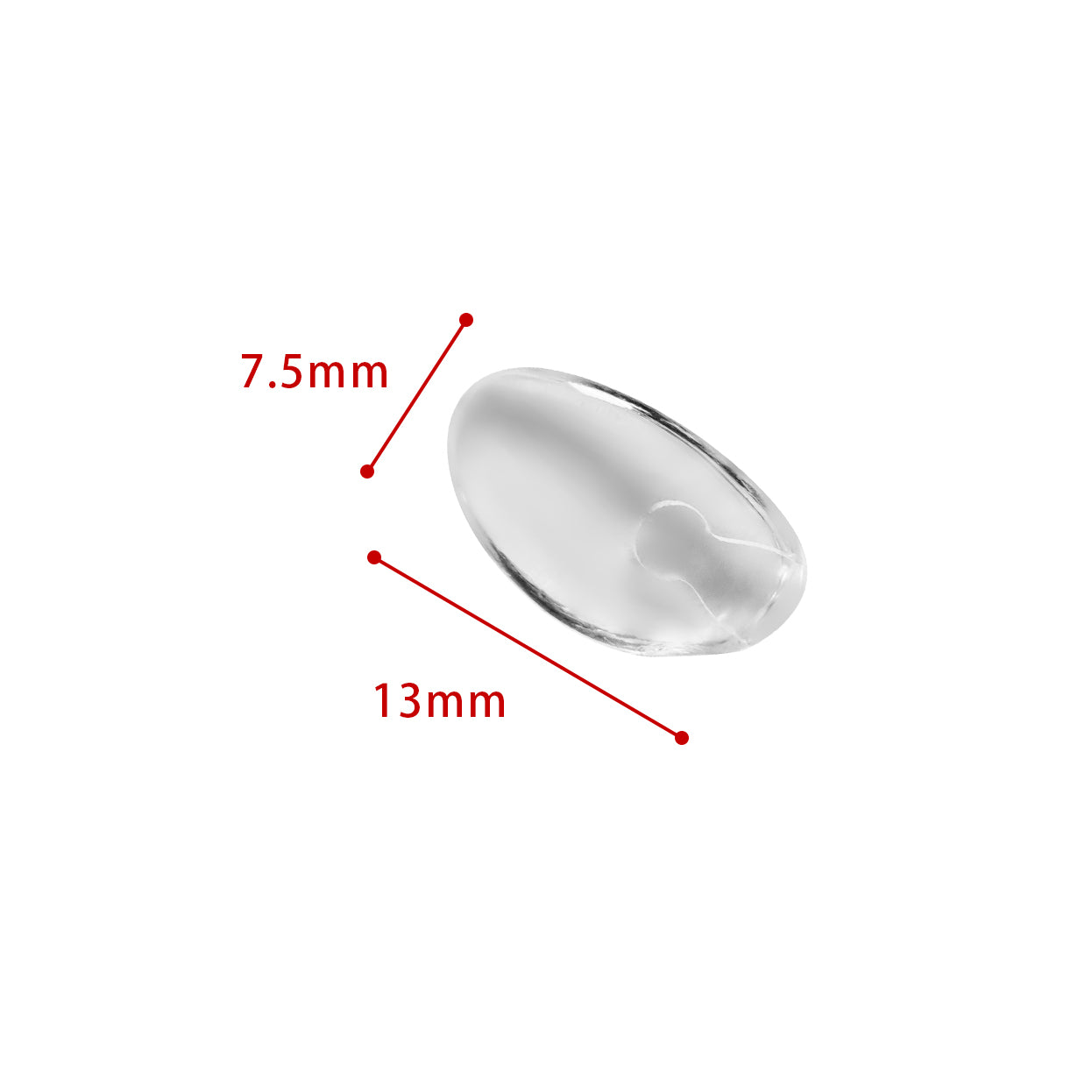 Replacement Nose Pads for Silhouette Frameless Glasses | Soft Silicone Push-In Eyeglass Nose Pads Repair Parts