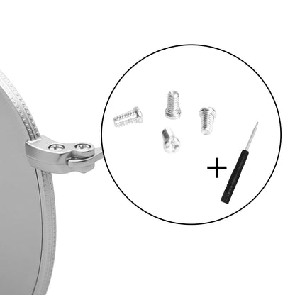 4 pcs Screws For Ray Ban B3647N Round Double Bridge, RB3025, RB3026 Aviator RB3136 Caravan Temple Sunglasses Screw