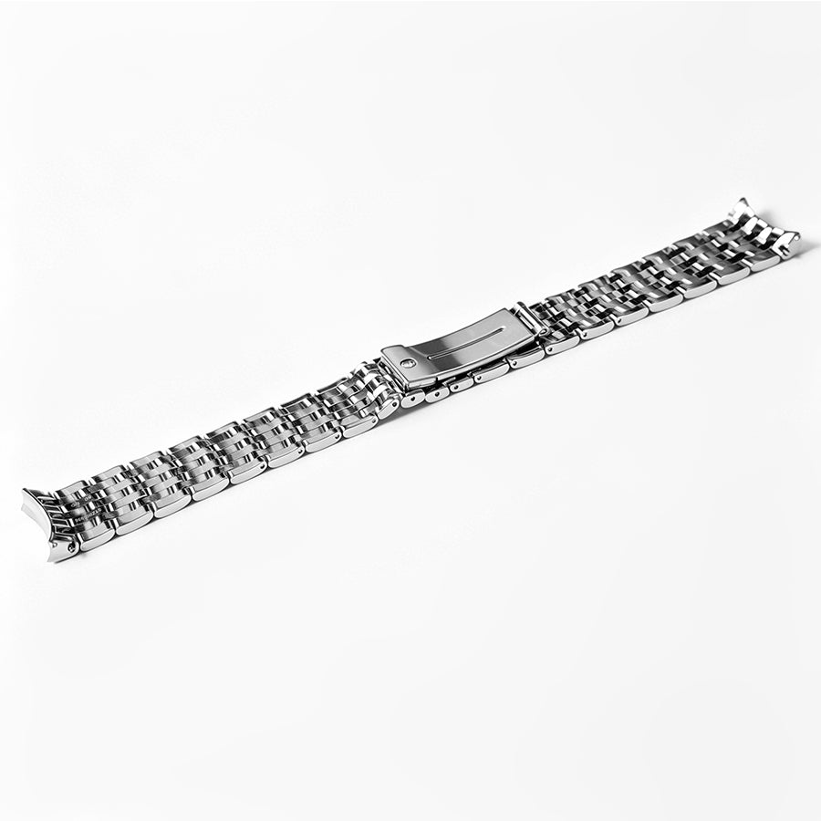 20mm Stainless Steel Watch Band Replacement for Omega De Ville 431 Co-Axial – Shallow Curved End Link Bracelet