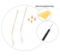 Replacement Temple Arms for Ray-Ban RB3447 Round Metal RB3547N RB3548N RB3647N Sunglasses Gold&Clear