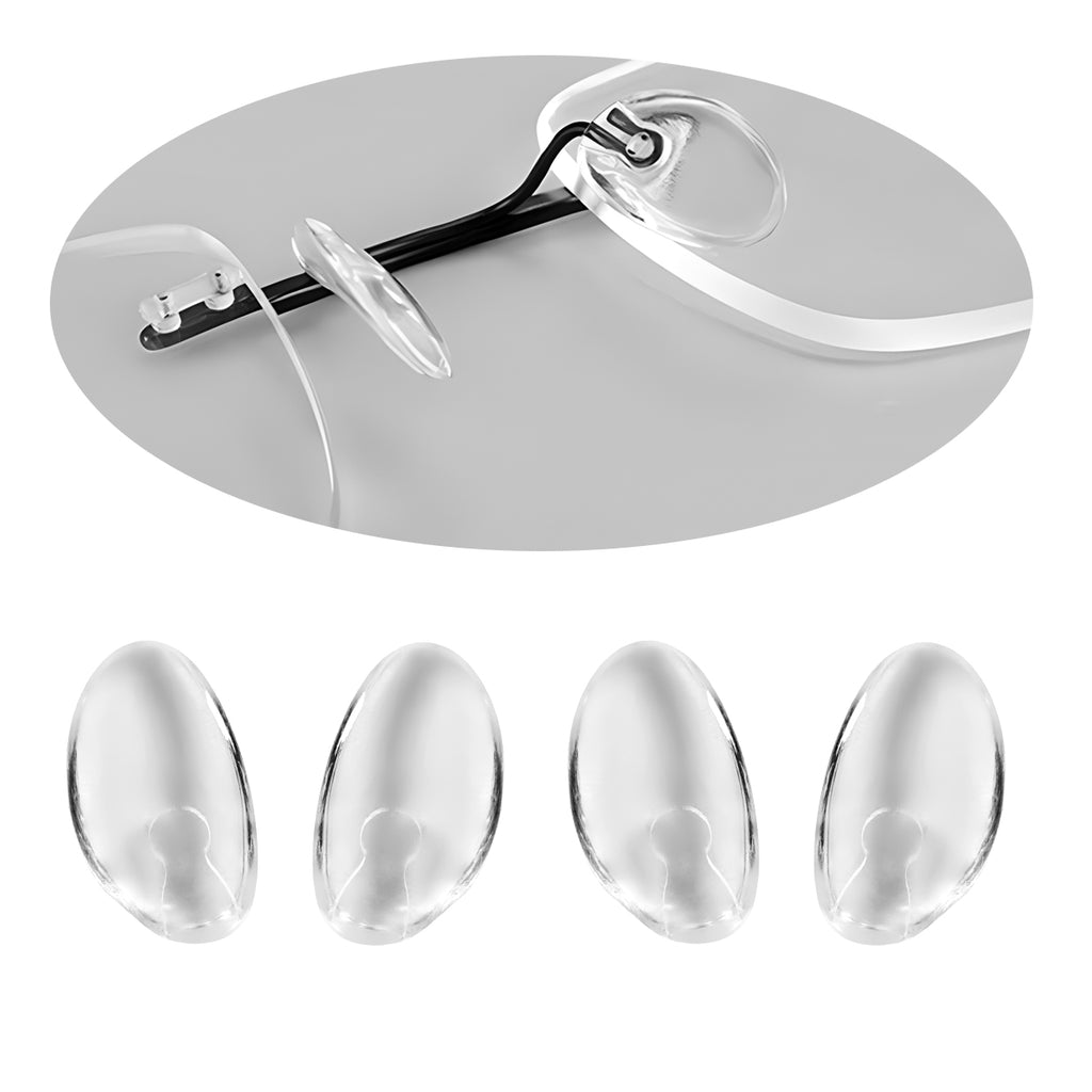 Replacement Nose Pads for Silhouette Frameless Glasses | Soft Silicone Push-In Eyeglass Nose Pads Repair Parts