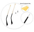 Replacement Temple Arms Compatible with Ray-Ban RB3025 Aviator RB3447 Round Metal RB3581N RB3136 Caravan RB3030 Outdoorsman Sunglasses Gold&Black