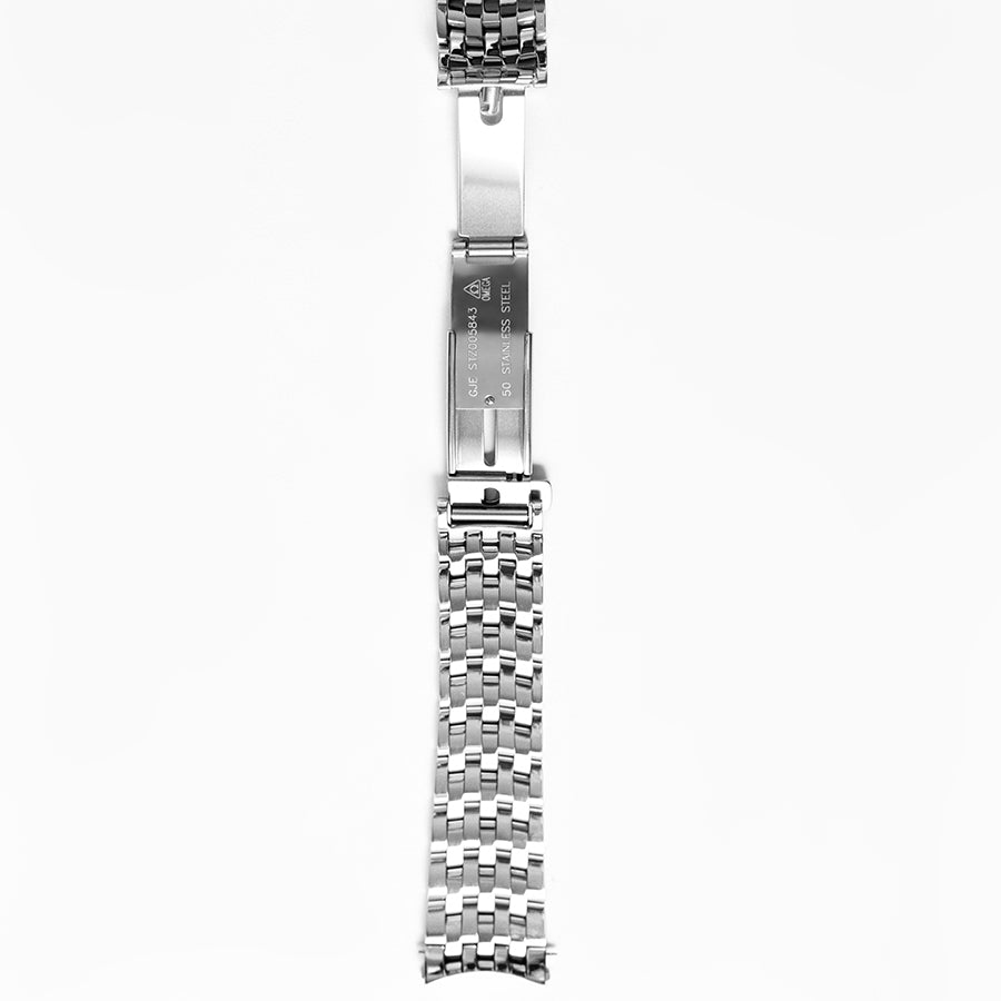 20mm Stainless Steel Watch Band Replacement for Omega De Ville 431 Co-Axial – Shallow Curved End Link Bracelet